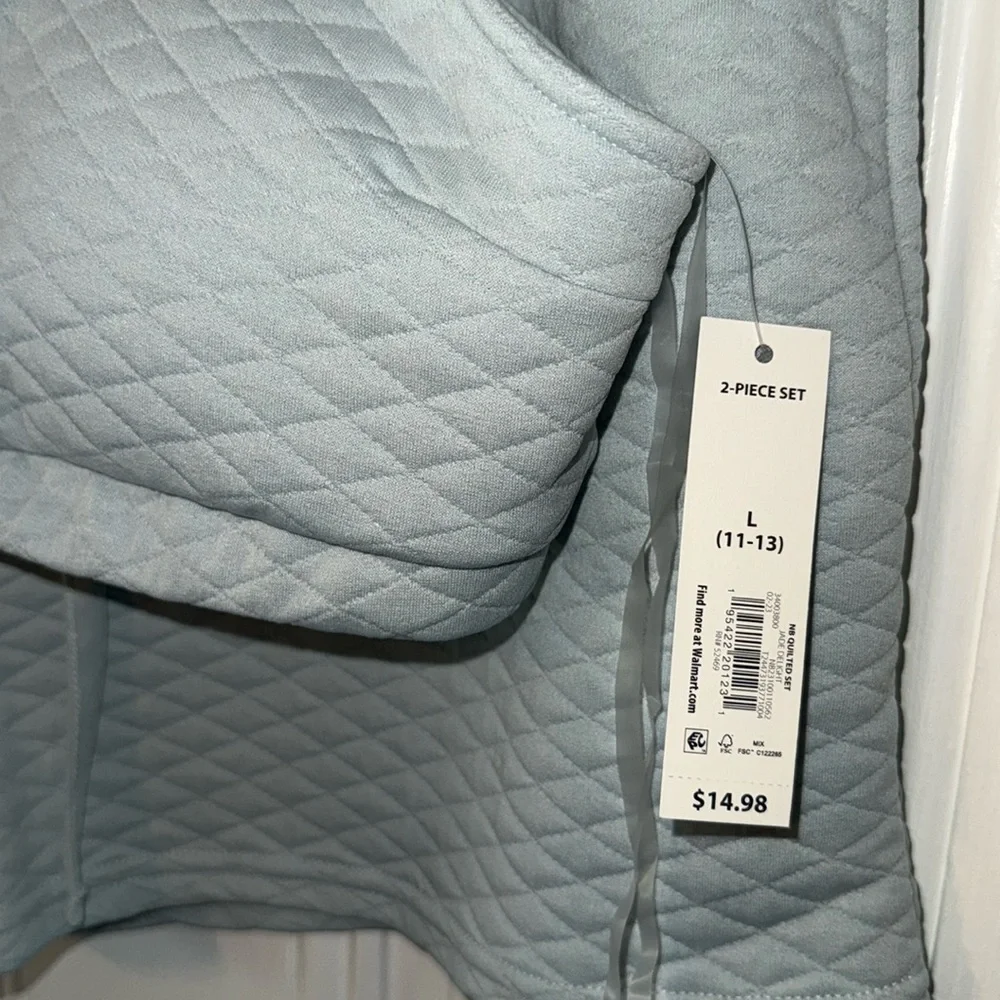 NB Quilted Short/Bralette Set - Picture 2 of 5